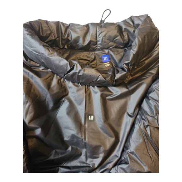 Yeezy Gap 13 Mock Neck Pullover Black Logo Long Sleeve Puffer - Picture 4 of 10